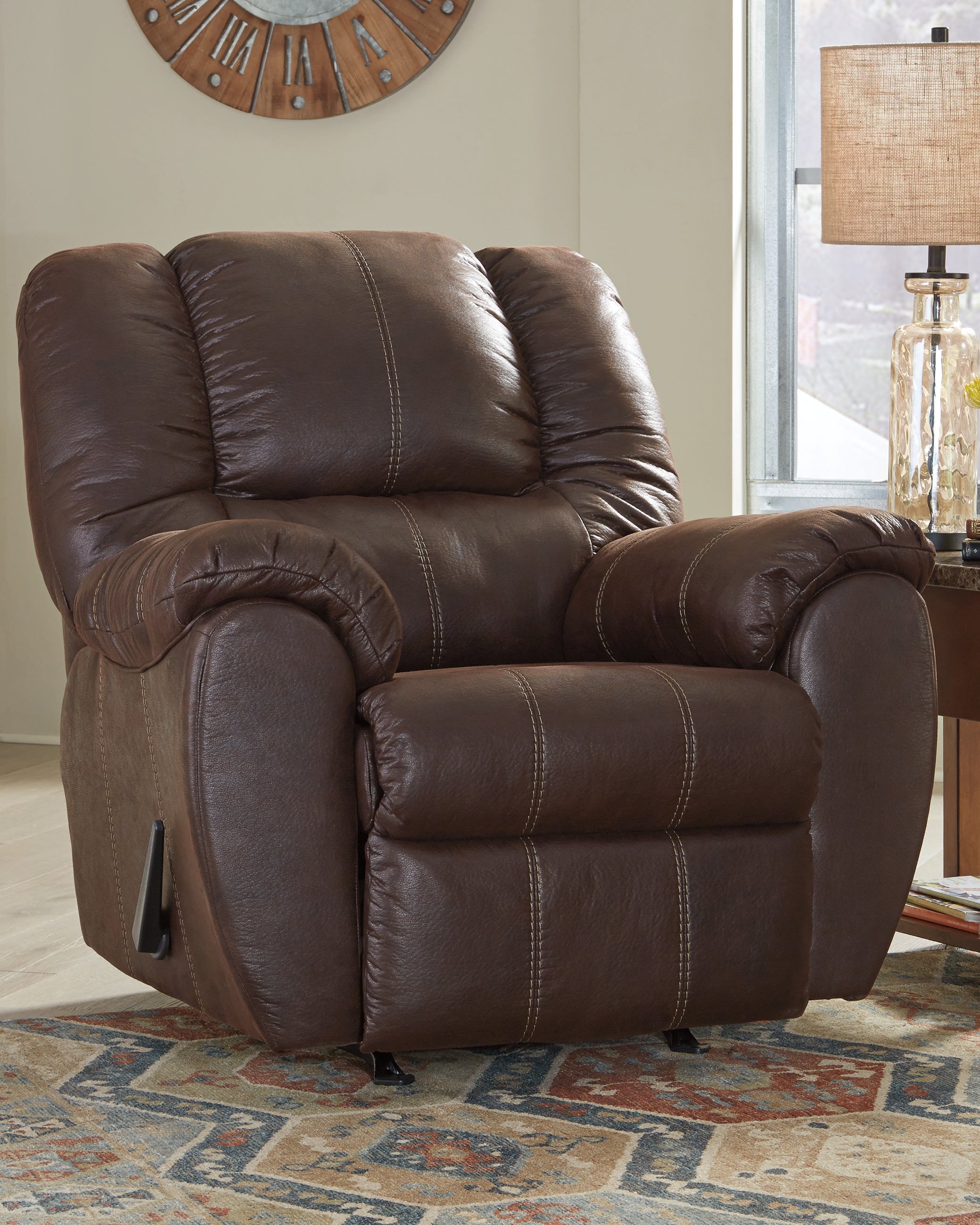 Luxury Living Gallery - Ashley Furniture - McGann Living Room - Rocker Recliner / Saddle - 1030225