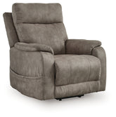 Luxury Living Gallery - Ashley Furniture - Crestmeade Living Room - Power Lift Recliner / Espresso - 1350412
