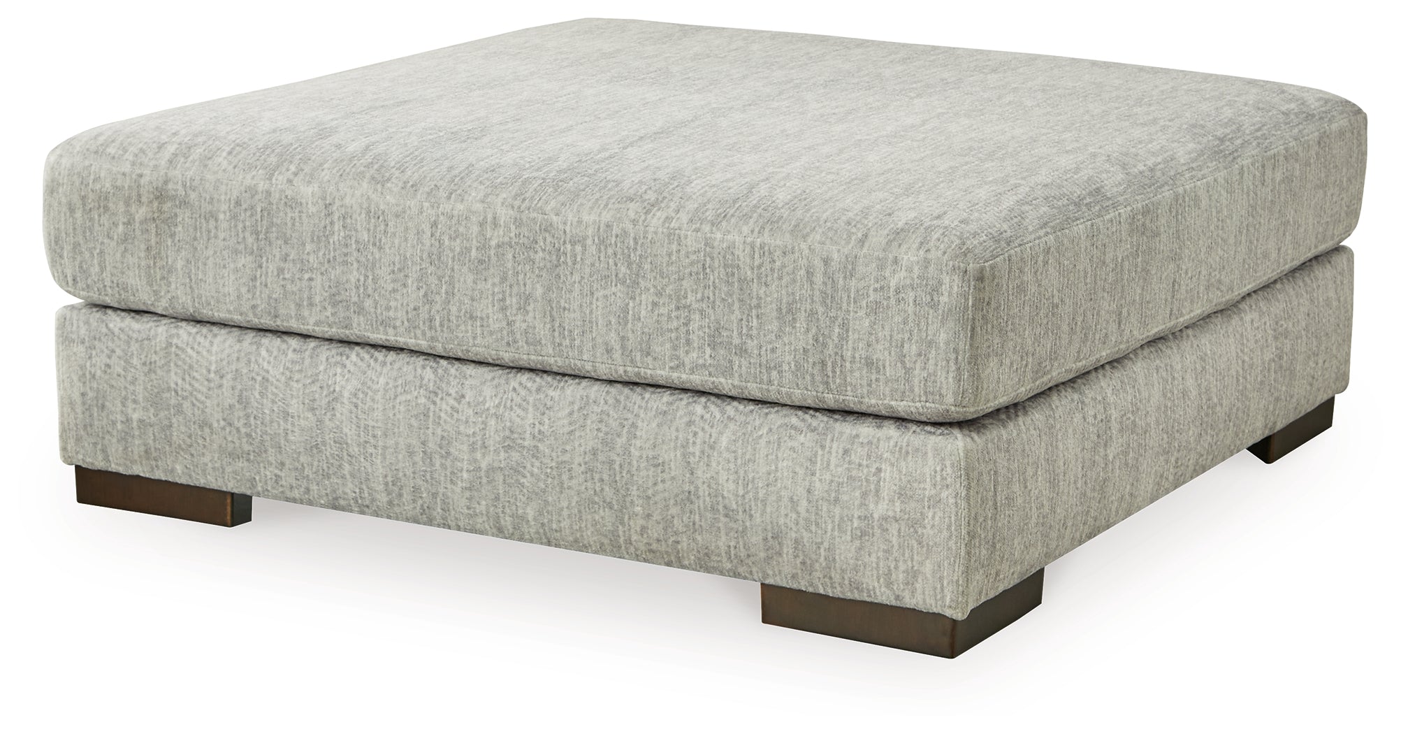 Luxury Living Gallery - Ashley Furniture - Regent Park Living Room - Oversized Accent Ottoman / Pewter - 1440408