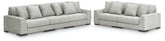 Luxury Living Gallery - Ashley Furniture - Regent Park 3-Piece Sectional Sofa and 2-Piece Sectional Loveseat - 3-Piece Sectional Sofa and 2-Piece Sectional Loveseat / Pewter - 14404U4
