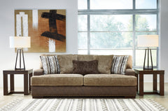 Luxury Living Gallery - Ashley Furniture - Alesbury Living Room - Sofa / Chocolate - 1870438