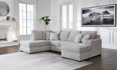 Luxury Living Gallery - Ashley Furniture - Gabyleigh Sectional - RAF 2-Piece Sectional with Chaise / Nickel - 20904S2