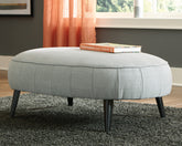 Luxury Living Gallery - Ashley Furniture - Hollyann Living Room - Oversized Accent Ottoman / Gray - 2440208