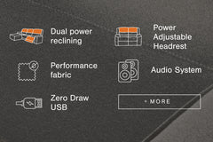 Luxury Living Gallery - Ashley Furniture - ModMax II Sectional - 7-Piece Power Reclining Sectional with Chaise / Salt and Pepper - 65906S7