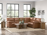 Luxury Living Gallery - Ashley Furniture - WillowBend Sectional - LAF 3-Piece Sectional / Caramel - PC27704S4