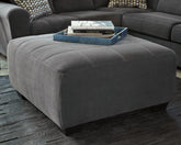 Luxury Living Gallery - Ashley Furniture - Ambee Living Room - Oversized Accent Ottoman / Slate - 2862008