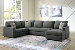 Luxury Living Gallery - Ashley Furniture - Edenfield Sectional - LAF 3-Piece Sectional with Chaise / Linen - 29004S2