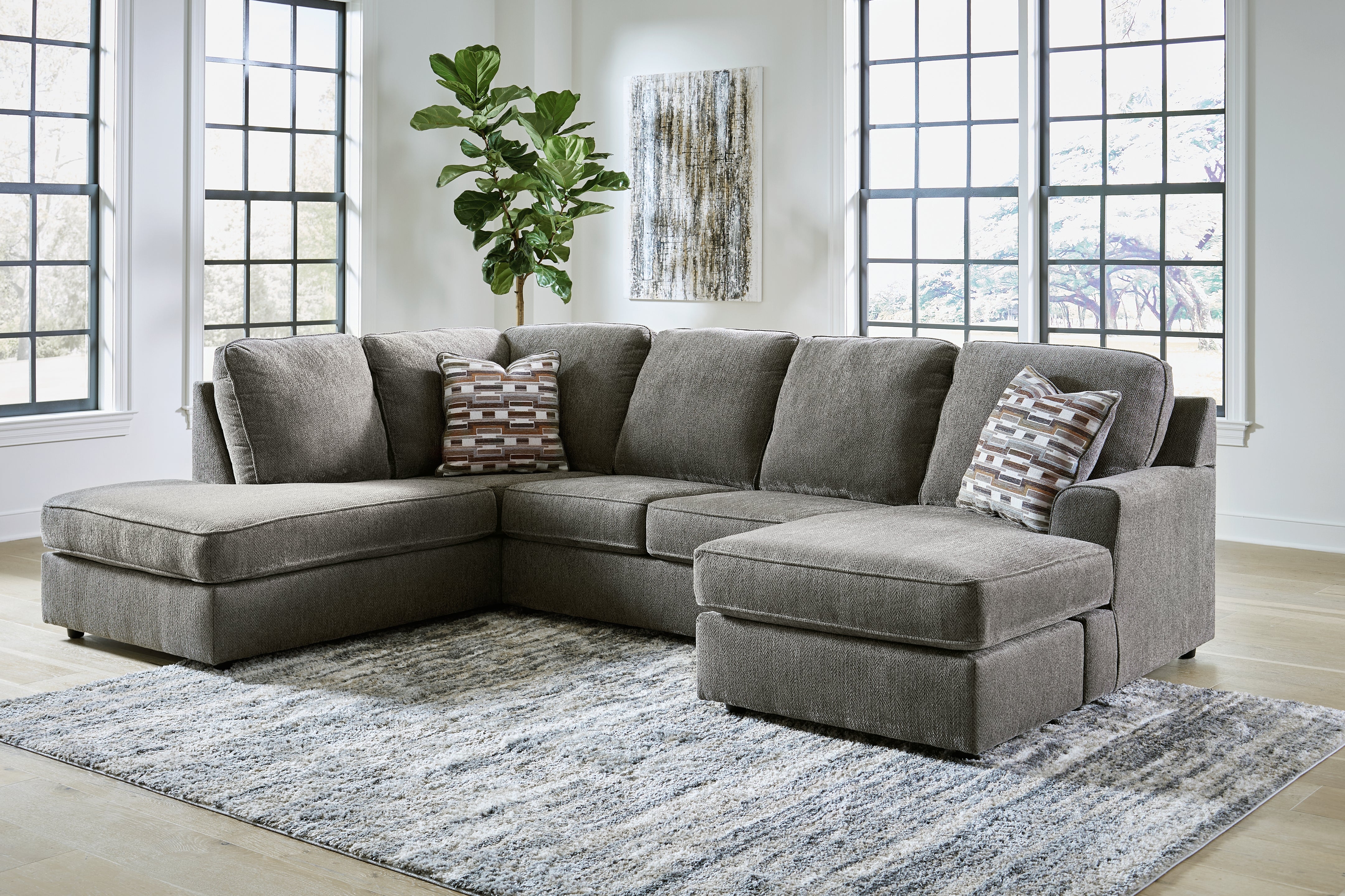 Luxury Living Gallery - Ashley Furniture - O'Phannon Sectional - LAF 2-Piece Sectional with Chaise / Putty - 29402S1