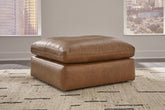 Luxury Living Gallery - Ashley Furniture - Emilia Living Room - Oversized Accent Ottoman / Caramel - 3090108