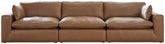 Luxury Living Gallery - Ashley Furniture - Emilia Sectional - RAF 3-Piece Sectional Sofa / Caramel - 30901S2