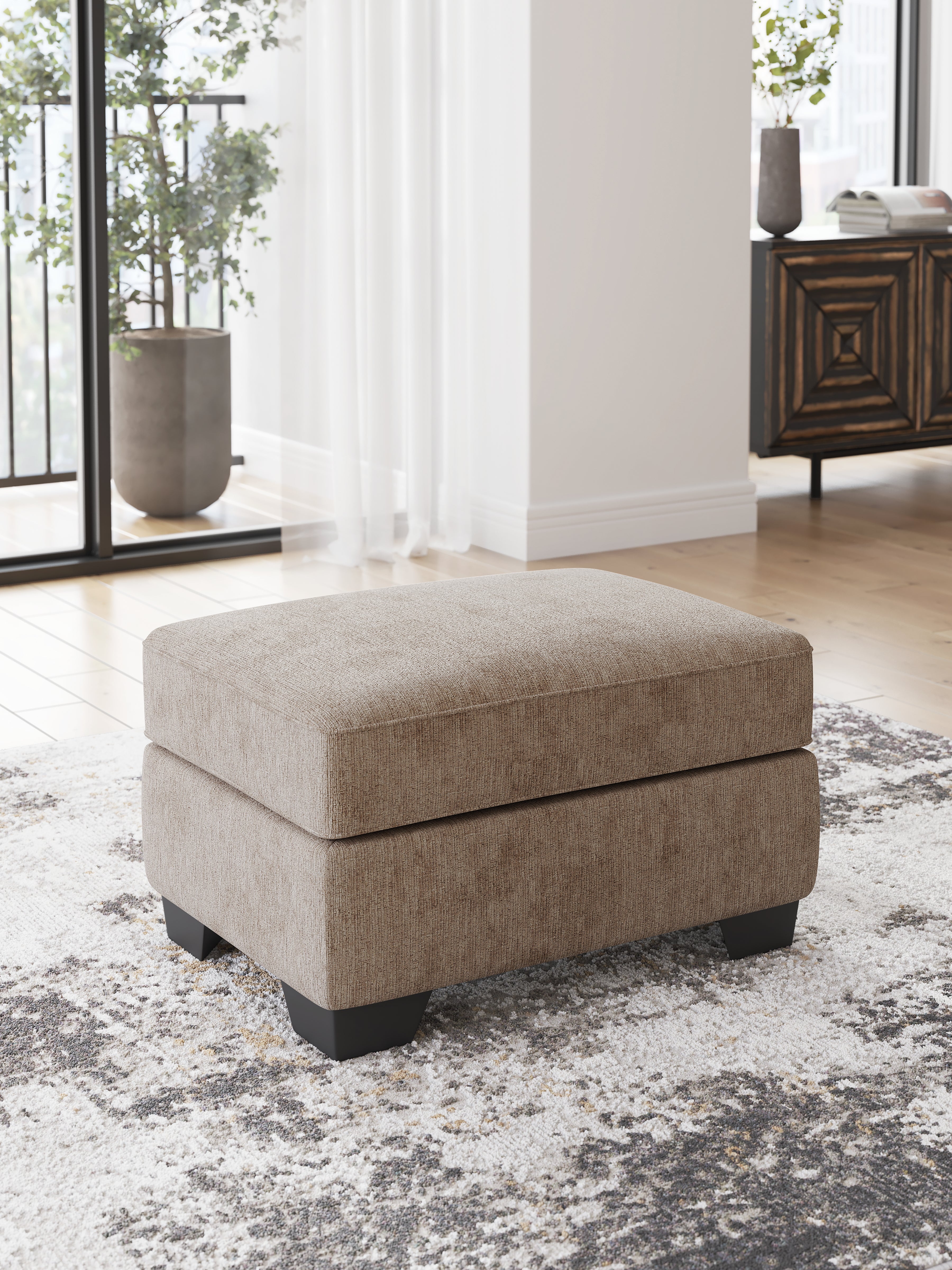 Luxury Living Gallery - Ashley Furniture - Olten Living Room - Oversized Accent Ottoman / Graphite - 3130508
