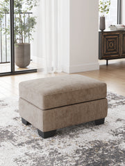 Luxury Living Gallery - Ashley Furniture - Olten Living Room - Oversized Accent Ottoman / Graphite - 3130508