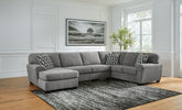 Luxury Living Gallery - Ashley Furniture - Birkdale Court Sectional - RAF 3-Piece Sectional / Gray - 32402S3