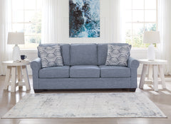 Luxury Living Gallery - Ashley Furniture - Carissa Manor Living Room - Queen Sofa Sleeper / Denim - 3260439