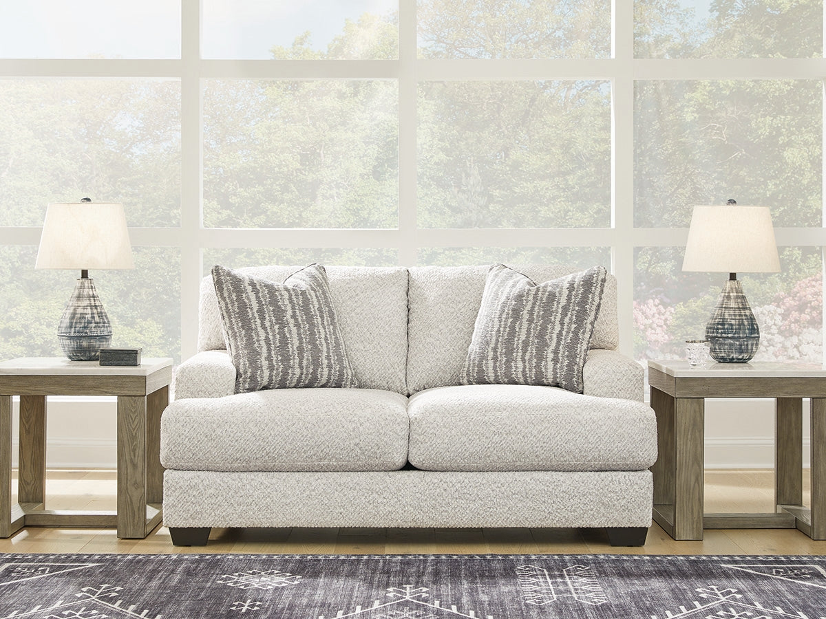 Luxury Living Gallery - Ashley Furniture - Brebryan Living Room - Ottoman / Flannel - 3440114