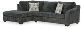 Luxury Living Gallery - Ashley Furniture - Biddeford Sectional - 2-Piece Sleeper Sectional with Chaise / Shadow - 35504S4