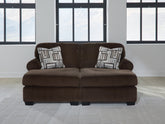Luxury Living Gallery - Ashley Furniture - Kimlee Sectional - RAF 2-Piece Super Chaise / Chocolate - PC35603S4