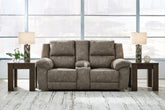 Luxury Living Gallery - Ashley Furniture - Laresview Living Room - DBL Rec Loveseat w/Console / Fossil - 3720394