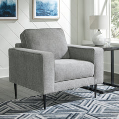Luxury Living Gallery - Ashley Furniture - Hazela Living Room - Loveseat / Charcoal - 4110235