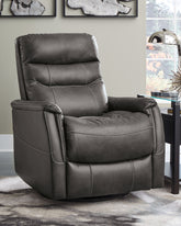 Luxury Living Gallery - Ashley Furniture - Riptyme Living Room - Swivel Glider Recliner / Quarry - 4640261