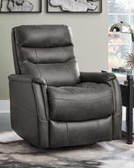 Luxury Living Gallery - Ashley Furniture - Riptyme Living Room - Swivel Glider Recliner / Quarry - 4640261