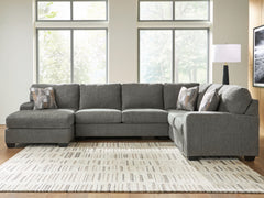 Luxury Living Gallery - Ashley Furniture - Clarington Sectional - RAF 3-Piece Sectional with Chaise - PC48405S1