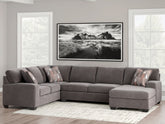 Luxury Living Gallery - Ashley Furniture - Newellen Sectional - RAF 2-Piece Super Chaise / Hemp - 48404S4