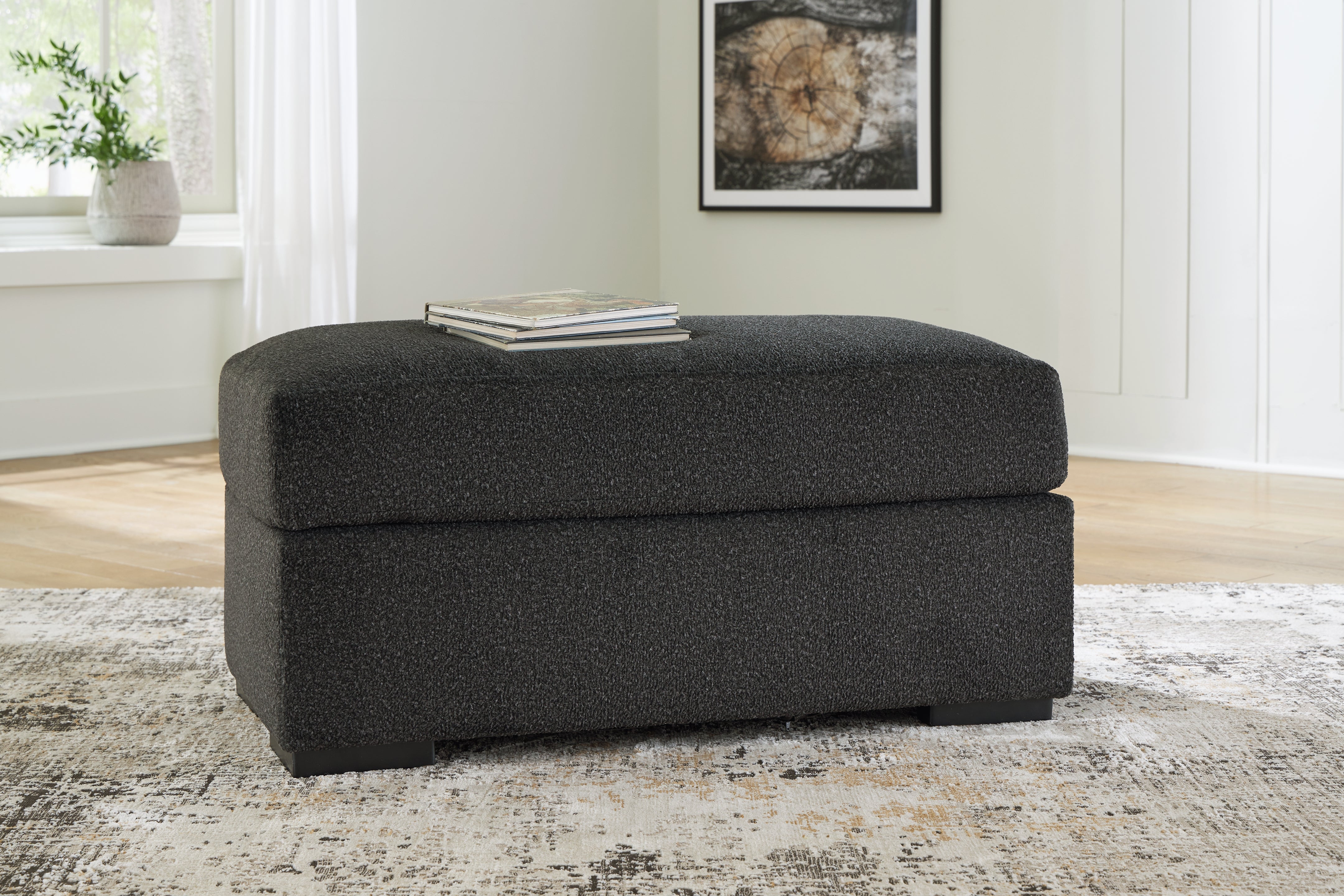 Luxury Living Gallery - Ashley Furniture - Wryenlynn Living Room - Ottoman / Onyx - 4940514