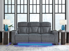 Luxury Living Gallery - Ashley Furniture - Studio Cave Living Room - PWR Recliner/ADJ Headrest / Steel - PC4980213