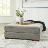 Luxury Living Gallery - Ashley Furniture - Bayless Living Room - Oversized Accent Ottoman / Smoke - 5230408