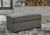 Luxury Living Gallery - Ashley Furniture - Gardiner Living Room - Ottoman / Pewter - 5240414
