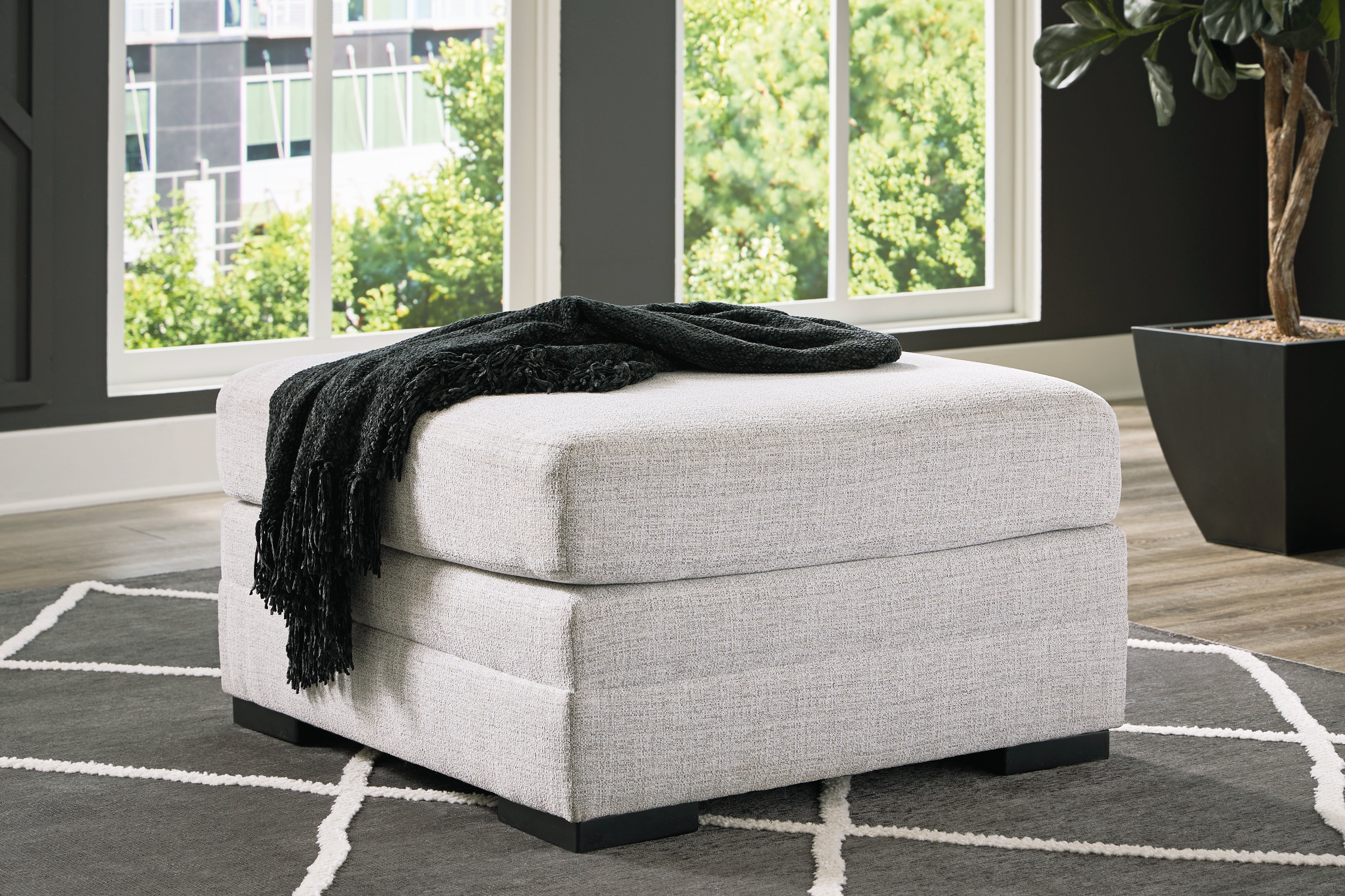 Luxury Living Gallery - Ashley Furniture - Koralynn Living Room - Oversized Accent Ottoman / Stone - 5410208
