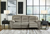 Luxury Living Gallery - Ashley Furniture - Next-Gen Gaucho Living Room - Reclining Power Sofa / Putty - 5420387
