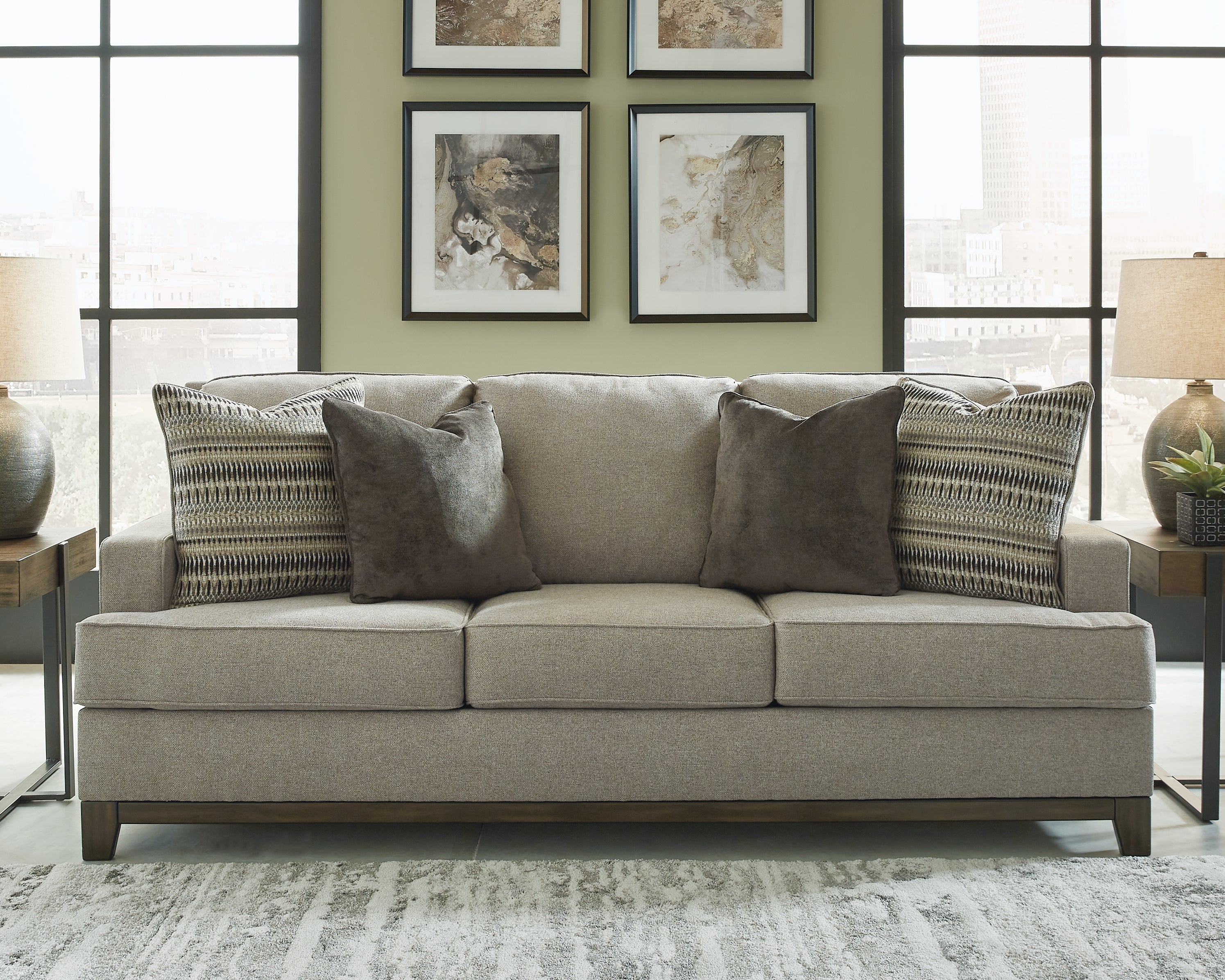 Luxury Living Gallery - Ashley Furniture - Kaywood Living Room - Loveseat / Granite - 5630335
