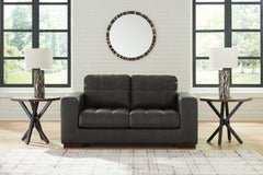 Luxury Living Gallery - Ashley Furniture - Luigi Living Room - Ottoman / Thunder - 5650614