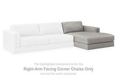Luxury Living Gallery - Ashley Furniture - Amiata Sectional - LAF 2-Piece Sectional with Chaise / Glacier - 57404S2