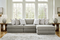 Luxury Living Gallery - Ashley Furniture - Avaliyah Sectional - RAF 6-Piece Sectional with Chaise / Ash - 58103S12