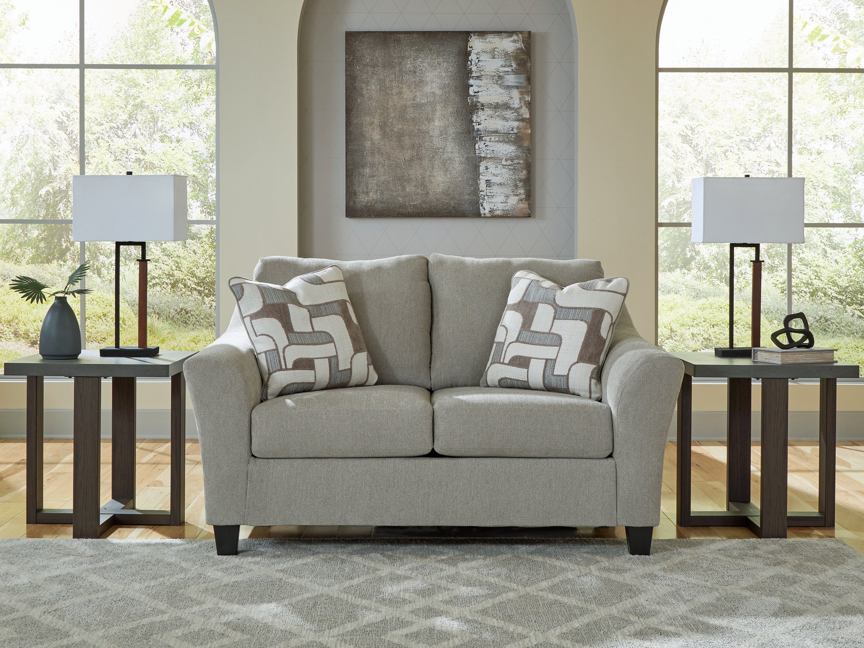 Luxury Living Gallery - Ashley Furniture - Willarae Living Room - Chair and a Half / Taupe - 5980323