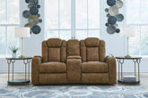 Luxury Living Gallery - Ashley Furniture - Wolfridge Living Room - PWR REC Loveseat/CON/ADJ HDRST / Brindle - 6070318