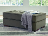 Luxury Living Gallery - Ashley Furniture - Caspian-Town Living Room - Oversized Accent Ottoman / Olive - PC6170208