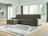 Luxury Living Gallery - Ashley Furniture - Caspian-Town Sectional - LAF 2-Piece Sectional with Chaise / Olive - PC61702S2
