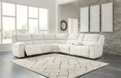 Luxury Living Gallery - Ashley Furniture - Keensburg Sectional - 3-Piece Power Reclining Sectional / Linen - 61807S2