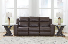 Luxury Living Gallery - Ashley Furniture - Lavenhorne Living Room - REC Sofa w/Drop Down Table / Pebble - 6330789