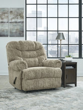 Luxury Living Gallery - Ashley Furniture - Movie Man Living Room - Zero Wall Recliner / Taupe - 6380329