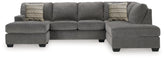 Luxury Living Gallery - Ashley Furniture - Riverfield Sectional - 2-Piece Sectional with Chaise / Iron - 70097S1