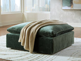 Luxury Living Gallery - Ashley Furniture - Carriage View Living Room - Oversized Accent Ottoman / Jade - 7800108