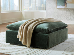Luxury Living Gallery - Ashley Furniture - Carriage View Living Room - Oversized Accent Ottoman / Jade - 7800108