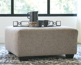 Luxury Living Gallery - Ashley Furniture - Ballinasloe Living Room - Oversized Accent Ottoman / Smoke - 8070308