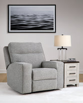 Luxury Living Gallery - Ashley Furniture - Biscoe Living Room - PWR REC Loveseat/CON/ADJ HDRST / Pewter - 9050318
