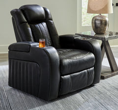 Luxury Living Gallery - Ashley Furniture - Caveman Den Living Room - PWR Recliner/ADJ Headrest / Midnight - 9070313